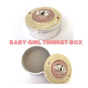 💗 NWT Baby Girl's 1st Keepsake Trinket Box